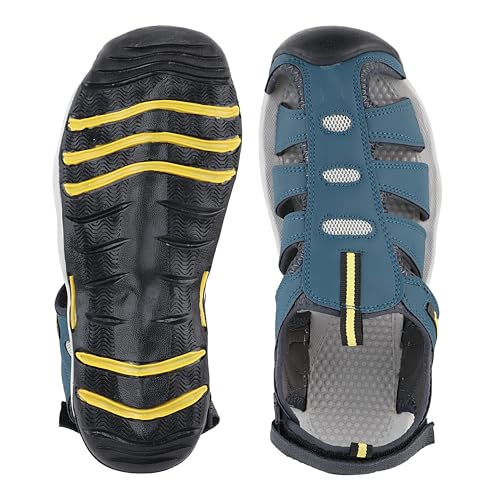 Image of FUEL Fisherman Sandals for Men Comfortable, Breathable & Flexible Stylish Casual Sandals Protective Bump Toe Perfect Outdoor Beach Anti-Skid Sports Footwear For Gents (Soldier-11)
