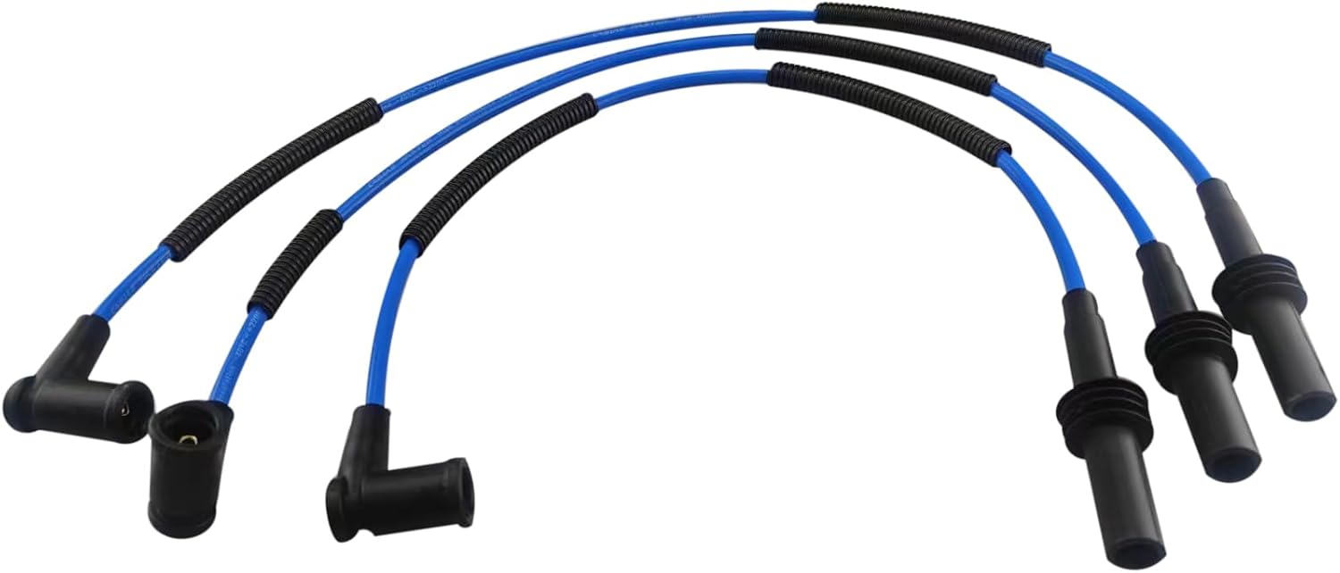 Cable Master High Performance Spark Plug Wires Compatible with Dodge Dakota Durango Nitro Ram 1500 Jeep Commander Grand Cherokee Liberty Compatible with Mitsubishi Raider V6 3.7L 2009-2012
