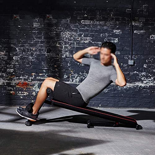 Image of Small Dumbbell Dumbbell Bench, Sit-up Aid Fitness Equipment for Men and Women Home Folding Bench Stool Fitness Dumbbell
