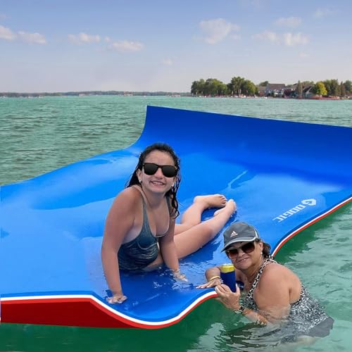 Strpretty Basic Floating Water Mat, 11X5 Ft Water Floating Pad With Rolled Pillow For Lake Ocean Beach thumb #1