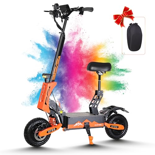 Electric Scooter Adults,5600W Dual Motor Commuter Scooter Up to 46MPH & 43 Miles Range,Dual Brake System and Shock Absorption,11