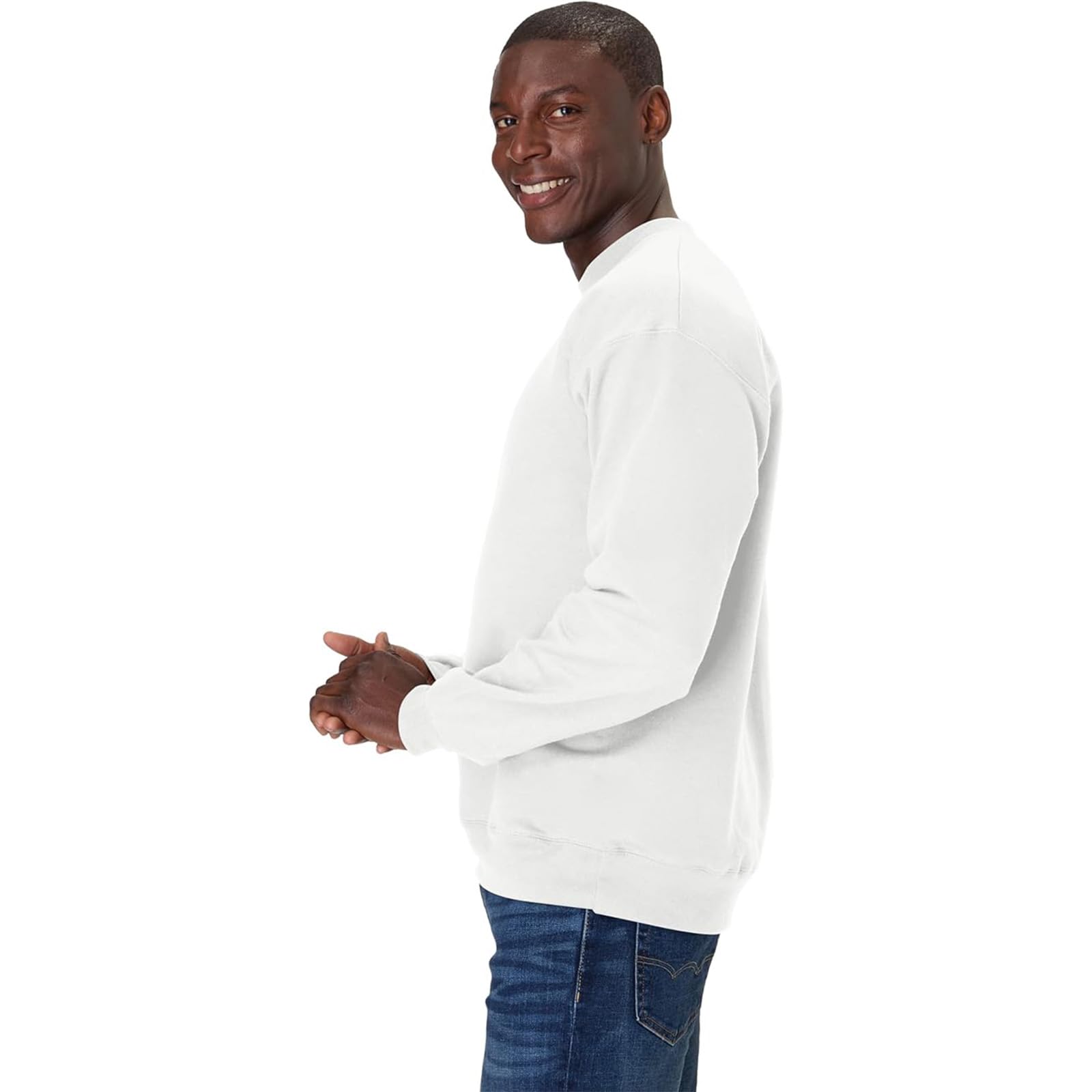 Sudadera de manga larga para hombre, cuello redondo, para pesca, entrenamiento, atletismo, gimnasio, primavera, otoño e invierno - 2