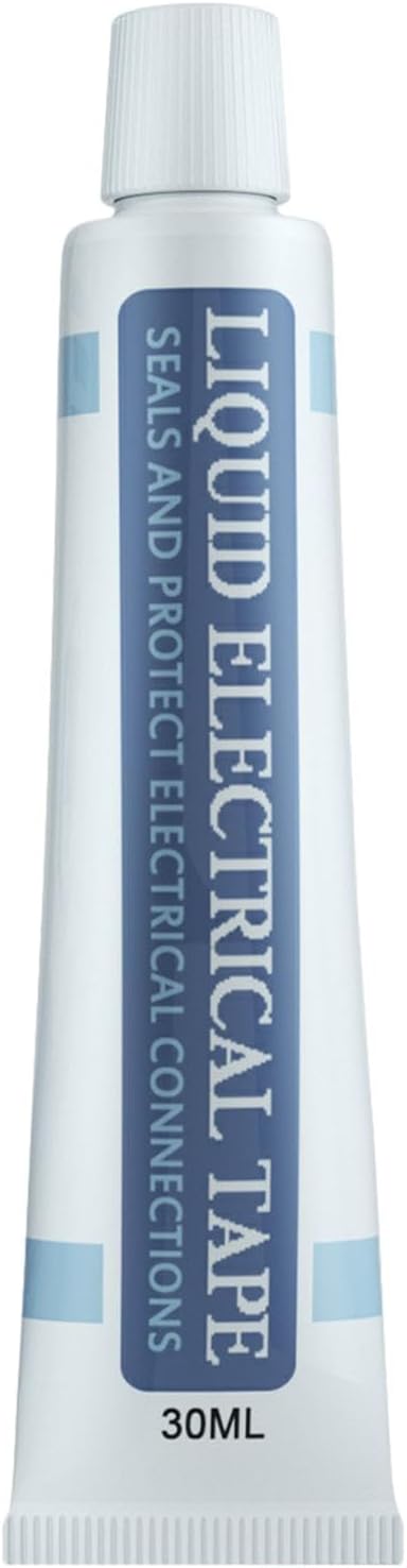 Insulating Rubber Coating Glue Liquid Insulating Tape Fast Dry Good Insulation Electrical Wire Cable Glue for Electronic Instruments, white 30ml