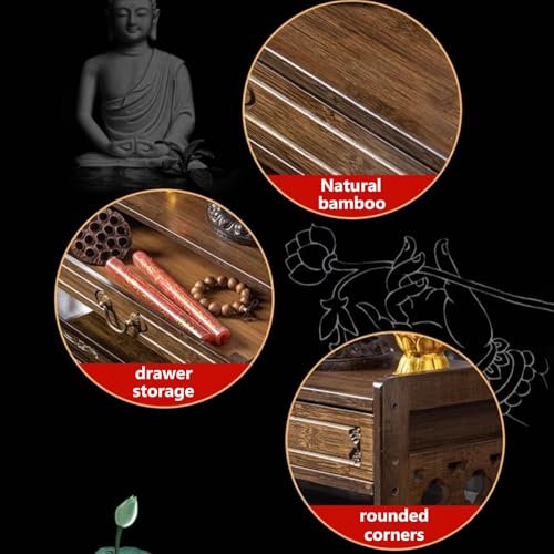 Mesa budista para casa ideal como altar espiritual de oración 4
