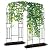 DoCred Large Tall Garden Arch Trellis for Climbing Plants Outdoor, 87in Tall Metal Garden Arbor Wedding Arches for Lawn, Party, Backyard Decoration, Black