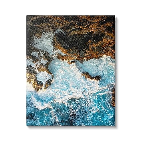 Stupell Industries Rocky Ocean Waves View Canvas Wall Art Design by Lil' Rue