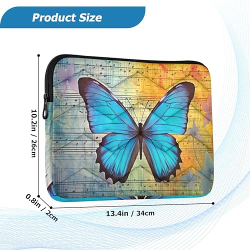 Funda vintage azul para portátil 13-14 pulg impermeable miniatura 3