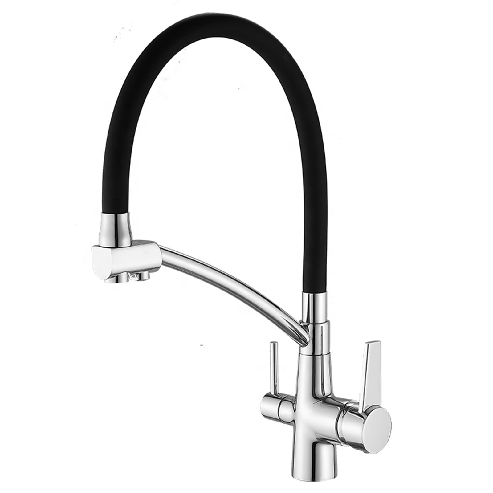 Robinet de cuisine eau filtrée intégrée et douchette extractible pour une cuisine saine
