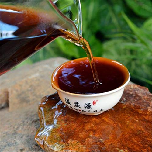 Té Puer maduro de 200g, té Puer con rima de fragancia antigua de Yunnan, té orgánico Pu'er, árbol más antiguo cocido… - Imagen 8