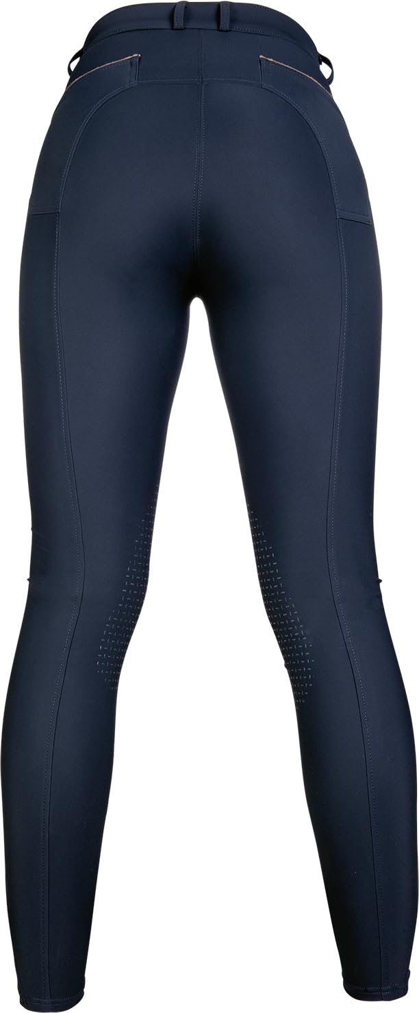 HKM Beagle Rodillera Silicona - Pantalones de Montar Mujer
