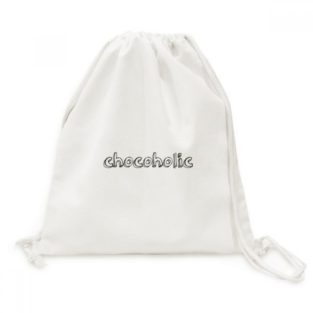 Toile drawstring backpack Chocoholic voyage sacs à cordon robustes