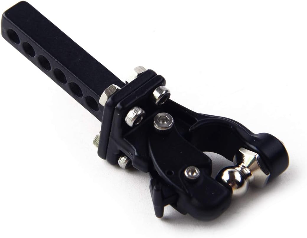 Metal Hitch Trailer Hook Assembly Kit Fit for 1:10 SCX10 90046 90047 Traxxas TRX4 RC Crawler Car