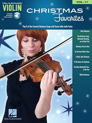 Christmas Favorites - Violin Play-Along Volume 17 | Holiday Sheet Music Book with Backing Tracks | Violin Songbook...