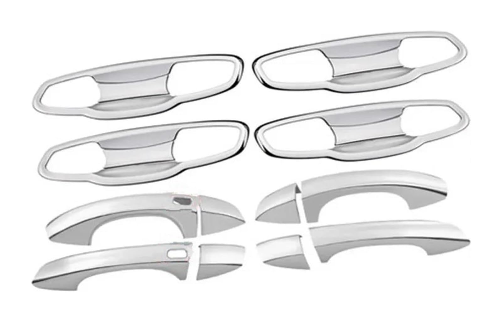 Hckclmbmzw Silver E For Golf 7 Mk7 2013-2019 Protective Cover Door Handle Outer Bowls Trim Car Assecories Styling Stickers Door Handle Cover(Silver E)