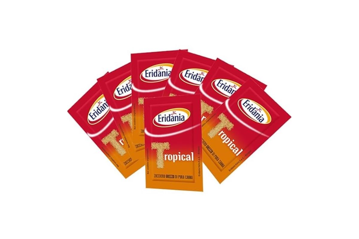 BUSTINE MONODOSE ZUCCHERO DI CANNA TROPICAL CARTONE DA 10 KG SFUSE BAR