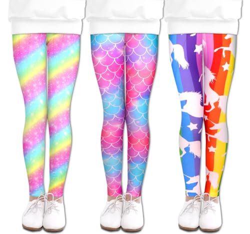 Image of LUOUSE Girls' Leggings Full Length Comfy Pants Trousers 4-13 Years