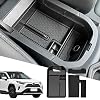 D-Lumina RAV-4 Center Console Organizer - Compatible with Toyota RAV4 2019 2020 2021 2022 2023 2024 2025 - Armrest Secondary Storage Tray, w/Black Anti-Dust Mats