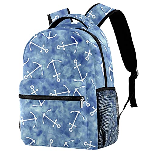 Sac à dos décontracté motif ancre multicolore grand confort femme