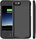Idealforce iPhone 5/5S/5SE Fundas para Cargadores, Bater?A De Respaldo Externa Ultra Delgada De Banco De Energ?A 4000mAh, Cargador De Energ?A Port?Til Estuche De Carga para iPhone 5/5S/5SE (Negro) Idealforce iPhone 5/5S/5SE Fundas para Cargadores, Bater?A De Respaldo Externa Ultra Delgada De Banco De Energ?A 4000mAh, Cargador De Energ?A Port?Til Estuche De Carga para iPhone 5/5S/5SE (Negro)