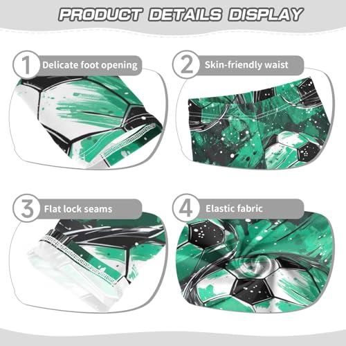 Girls' Leggings Green Football Kids Yoga Tights Pants 1 Pack 208492783