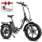 VITILAN U7 Electric Bike for Adults 750W Motor, Foldable 20" Fat Tire Step-Thru Ebike 48V 16AH Remov