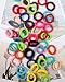 WillingTee Baby Hair Ties,300PCS Nylon Toddler Hair Ties for Girls, Kids Seamless Hair Bands, Girls Elastic Ponytail Holders,Multicolor