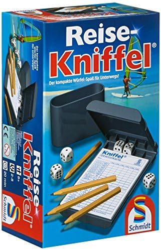 Schmidt Spiele 49091 nóż podróżny z dodatkowym blokiem, kolorowy