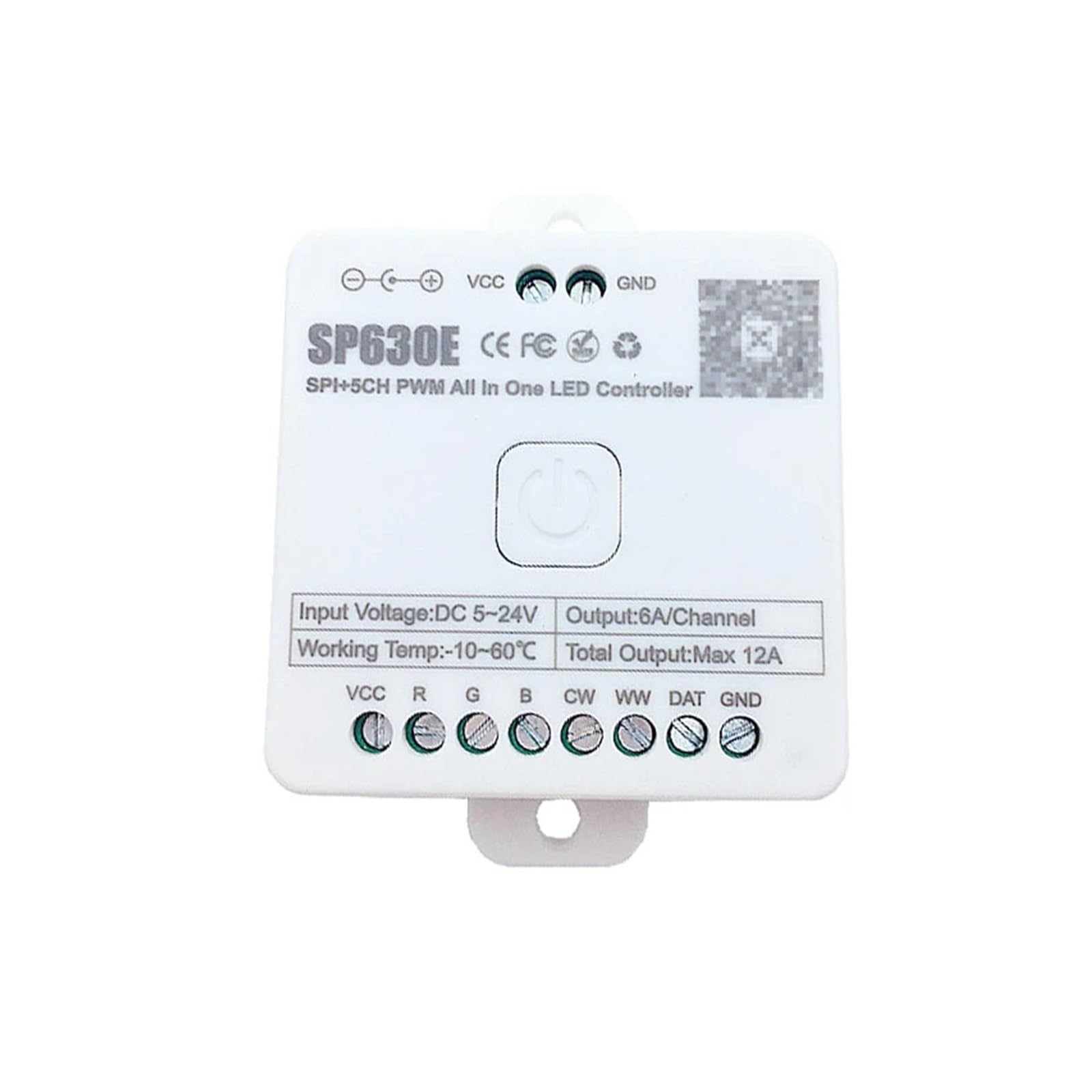 Controlador de píxeles SP630E para solucionar la sincronización de tiras LED musicales RGBW