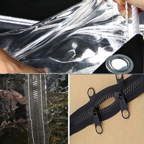 Bâche imperméable avec porte zippée contre le vent et la pluie pour pergola - 4