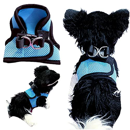 XXXS XXS XS Tiny Toy Teacup Chihuahua Puppy Dog Harness with Mesh Clip for TINY Teacup Miniature Breeds Kitten Yorkie Maltese Terrior Puppy Dogs (XXS - Image 2