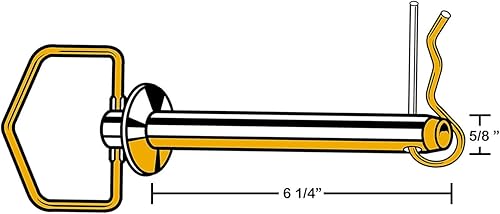 Miniatura 6 de 014973159627 Pasador de enganche con mango giratorio, 1 x 7, pieza-1