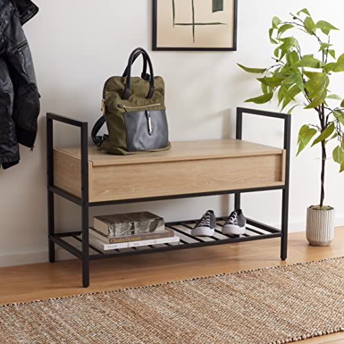 Safavieh Home Collection Bch9300 Bench, Sand/Black #TOP2