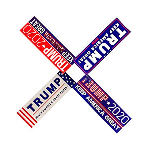 Abrand Donald Trump 2020 Sticker for Car Truck Waterproof PVC Decal Four Different Designs 9X3 inch (4)