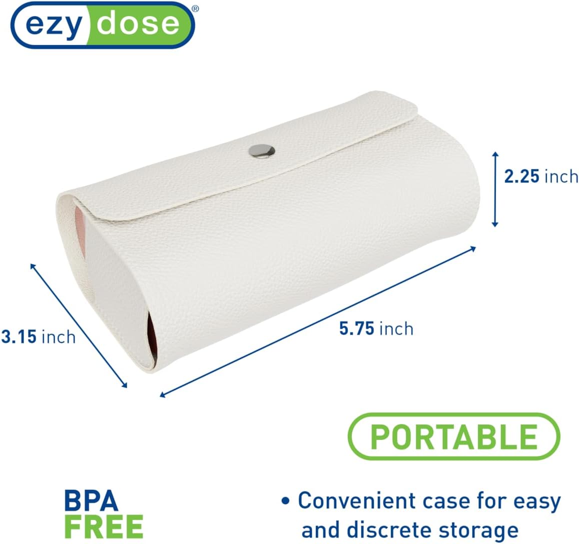 Ezy Dose Pop-Out Daily 7-Day AM/PM Pill Organizer, Rainbow with Cream Case image 3