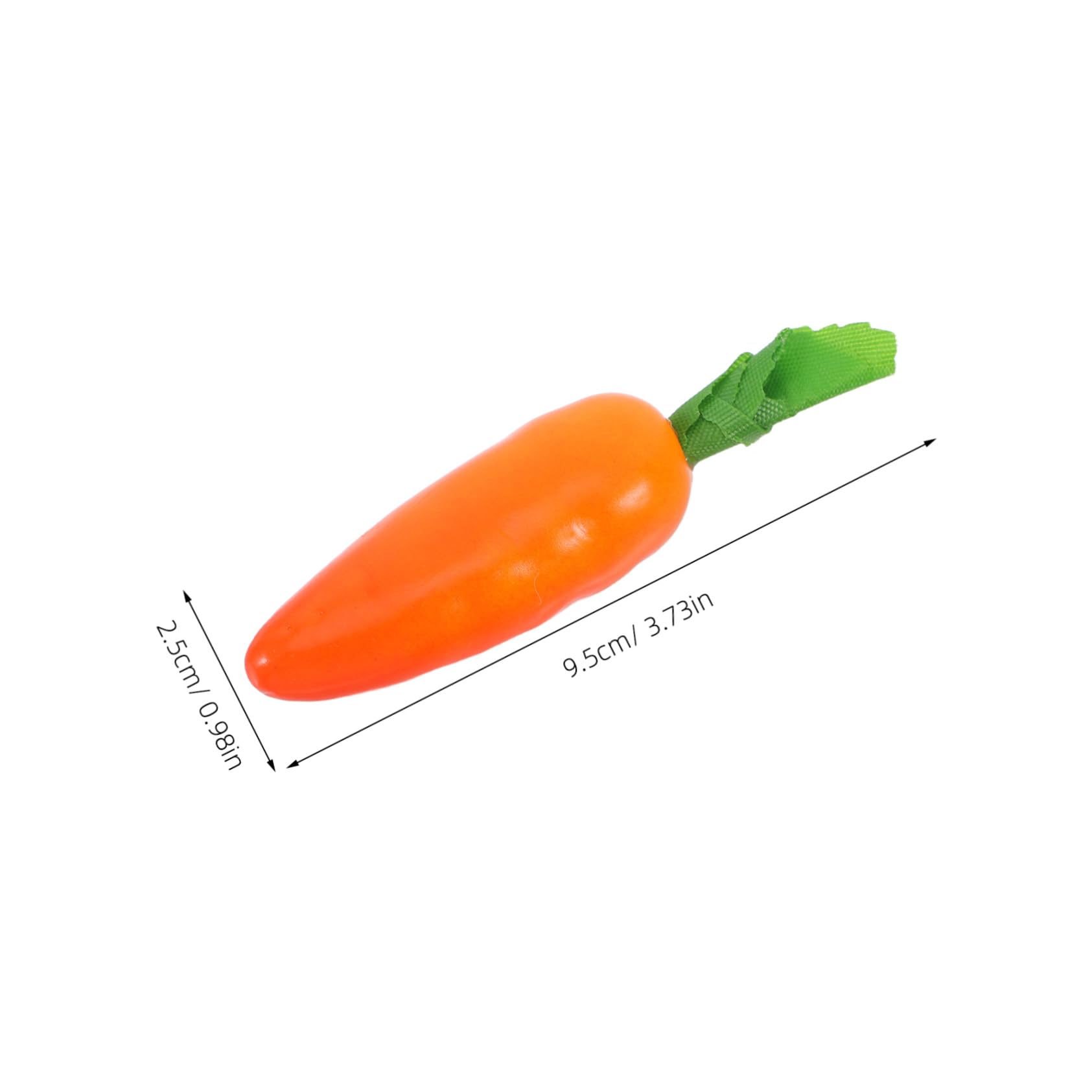 Redriver 20Pcs Realistic Artificial Carrots Mini Simulation Vegetables for DIY Crafts Home Decor and Educational Use for Seasonal Decorations and Photography Props