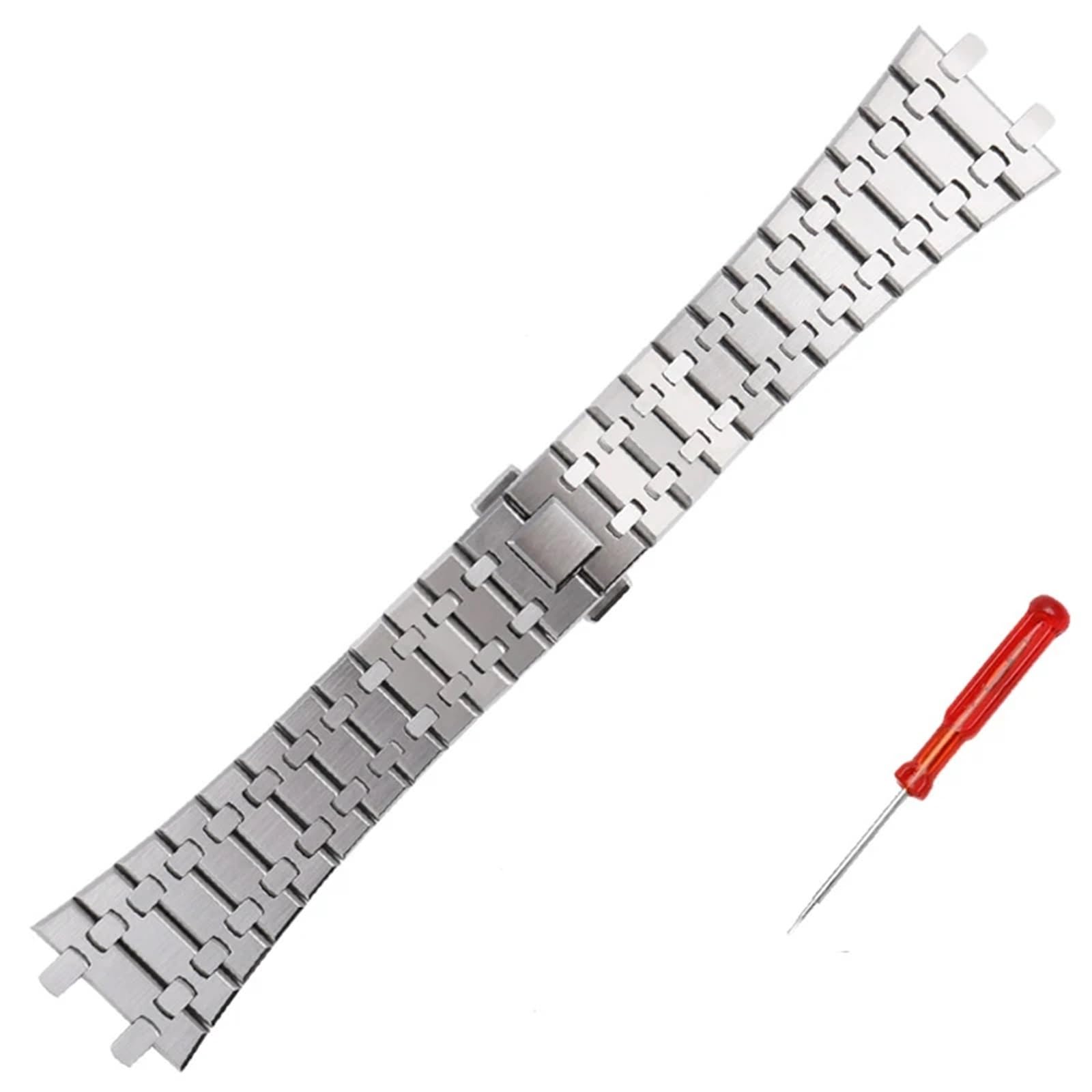 Dla AP Royal Oak Fine Steel Watch Band 15400/26331/15500 męski łańcuszek do zegarka 26mm 28mm akcesoria do zegarków