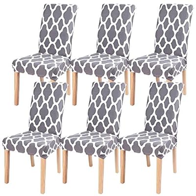 Amazon - Save 50%: SearchI 6 Pack Super Fit Stretch Removable Washable Short Dining C…