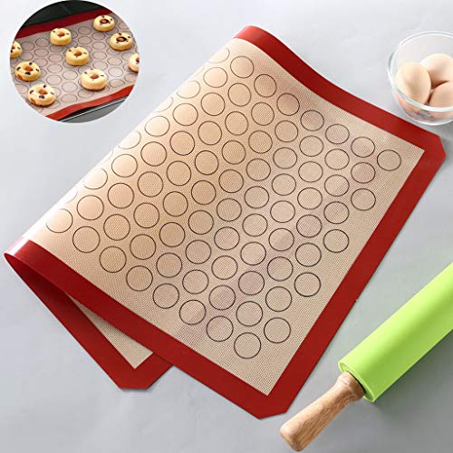 Preisvergleich Produktbild Hahuha Blechbackgeschirr, Silikon Backmatten Blatt Backwaren Backofen Liner Pad Antihaft Cookie Tray Mat NEU, Küche Esszimmer & Bar