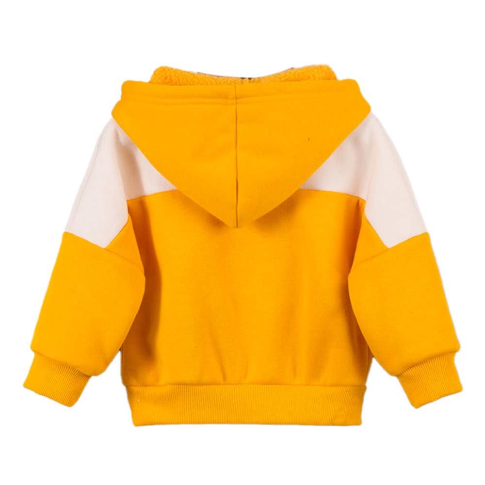 Hopscotch Baby Boys Cotton Animal Print Full-Sleeve Hooded Sweatshirt in Yellow Color for Ages 12-24 Months (WER-3269717) - Image 2 thumbnail