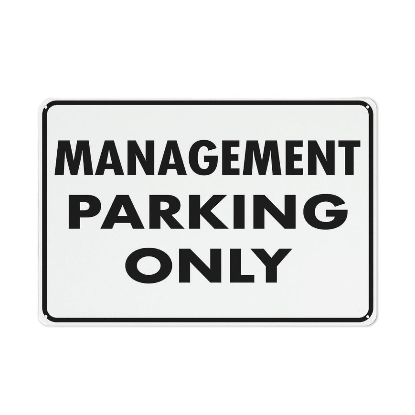 Management Parking Only Sign 8"X12" Rust Free Aluminum Signs Outdoor, Metal Tin Sign For Home, Business, Yard