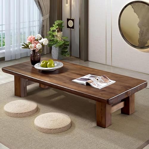 Table basse en bois pour salon et rituels de thé relaxants