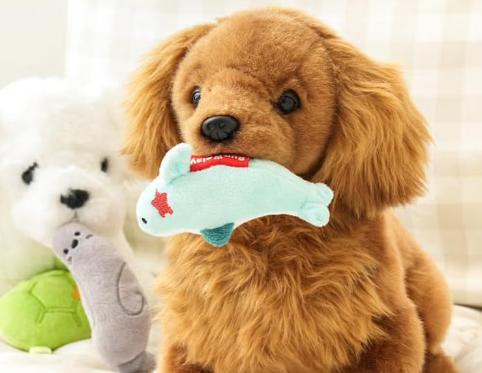 Juguetes de peluche con chirrido para perros y gatos, pack de 3 miniatura 4