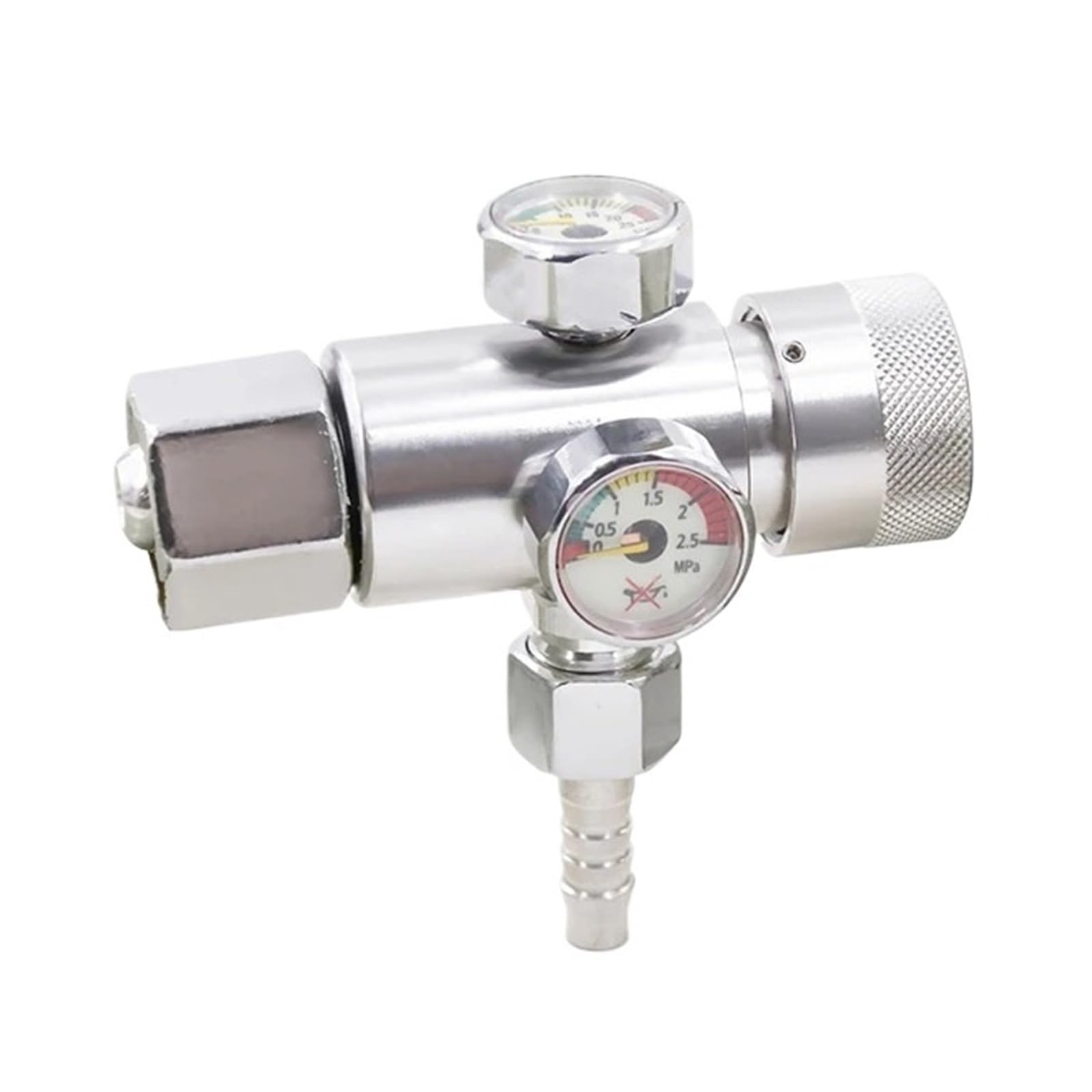 Vmvud Acetylene Meter Oxygen Pressure Regulating Valve Gauge Acetylene/Propane Meter 8Mm Thread Brass Adjustable Pressure Reducing Valve