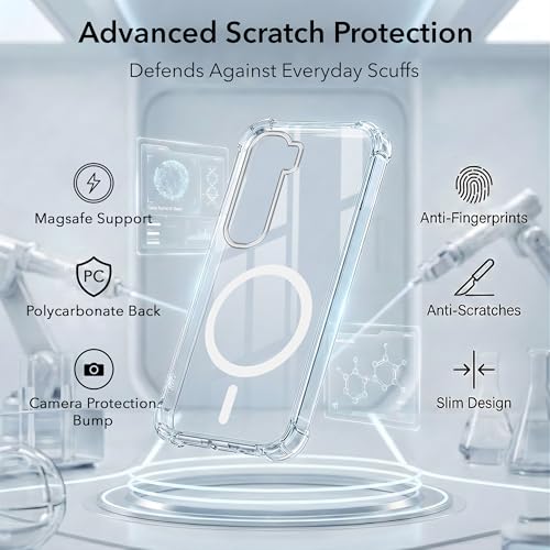 Image of Jkobi Shockproof Crystal-Clear Back Cover for Vivo Y400 (Magsafe Wireless Support | Drop & Camera Protection | Hard Polycarbonate)