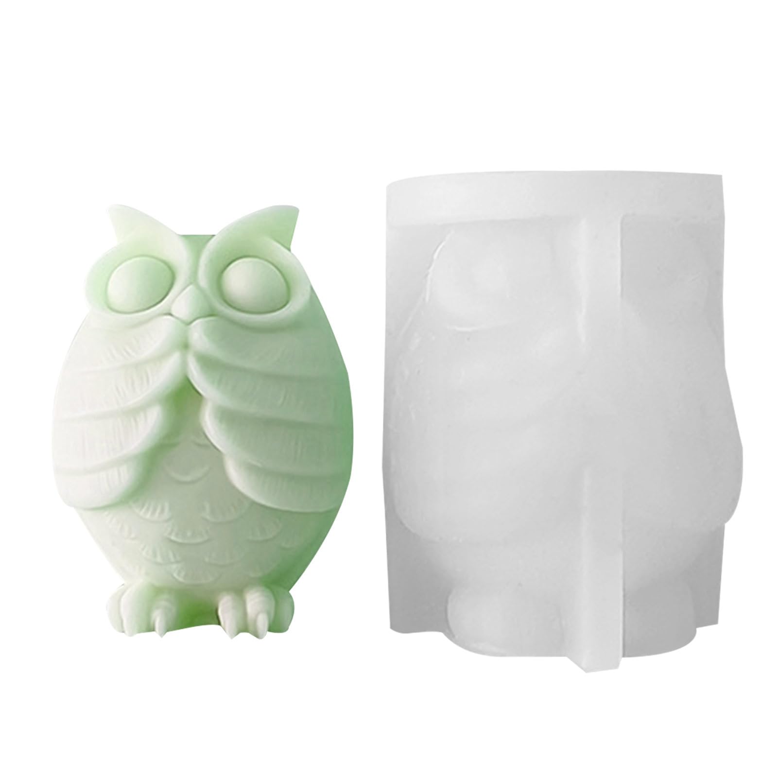3D Eulen-Silikonform Für Kerzen, Seife & DIY – Wiederverwendbar, Leicht Zu Reinigen