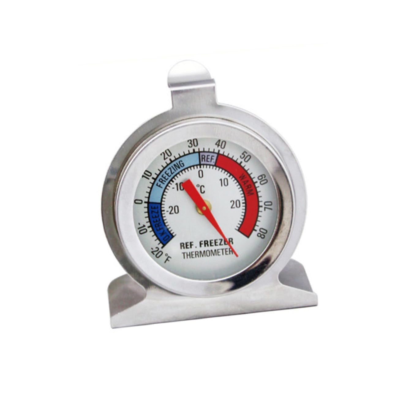 Hemobllo 4 Termometri da Frigo e Congelatore in Acciaio Inossidabile, Lettura della Temperatura in Reale, Facili da Installare, per Casa e Ufficio