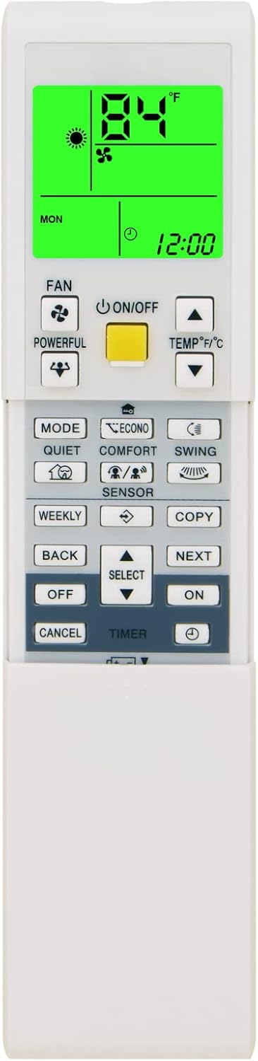 Replacement for DAIKIN AC Air Conditioner Remote Control ARC452A9 ARC452A10 ARC452A19 ARC452A20 ARC452A21 ARC452A23 ARC466A36