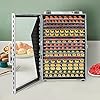 Food Dehydrator 18 Stainless Steel Trays Freeze Dry Machine, 110V Dehydrator Machine with Adjustable Timer and Temperature Control for Jerky, Dog Treats, Meat, Fruit, Herbs
