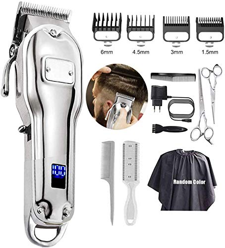 Haarschneidemaschine Profi Haarschneider Herren Haartrimmer Präzisionstrimmer Langhaarschneider Männer mit 2500mAh Akku