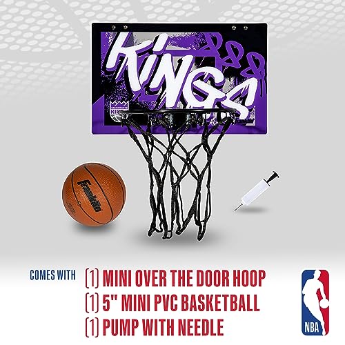 Franklin Sports NBA Over the Door Basketball Hoop - Sacramento Kings - image 2